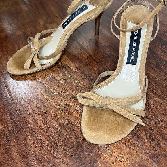 Jennifer Moore Brown Strappy Heels - Picture 1 of 5
